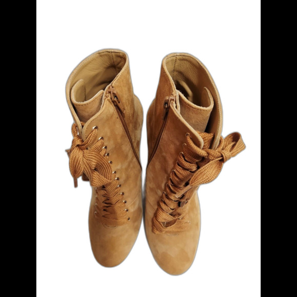 NEW Sezane Lace Up Booties,  Size 7.5/ 38 - Picture 6 of 15